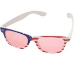 Amerikaanse party bril met Roze glazen