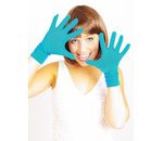 Korte handschoenen Blauw basic