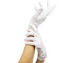 Korte handschoenen wit basic