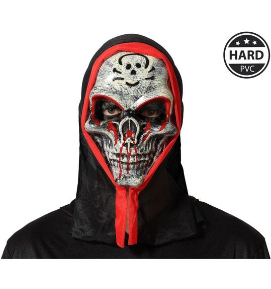 plastic halloween masker met kap