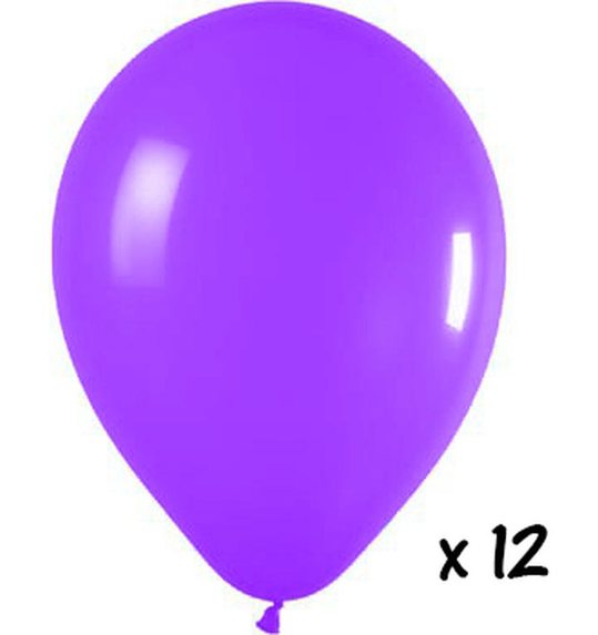 Ballons 12 stuks paars