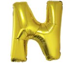 Folieballon 40 inc letter n goud