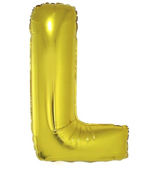 Folieballon 40 inch letter l goud