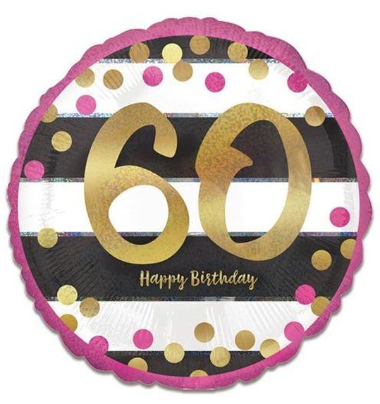 Folieballon 60ste verjaardag