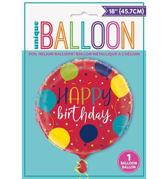 Folieballon Balloon Party Birthday 45cm