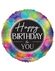 Folieballon Happy Birthday rainbow(46cm)