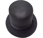Luxe hoge zwarte hoed