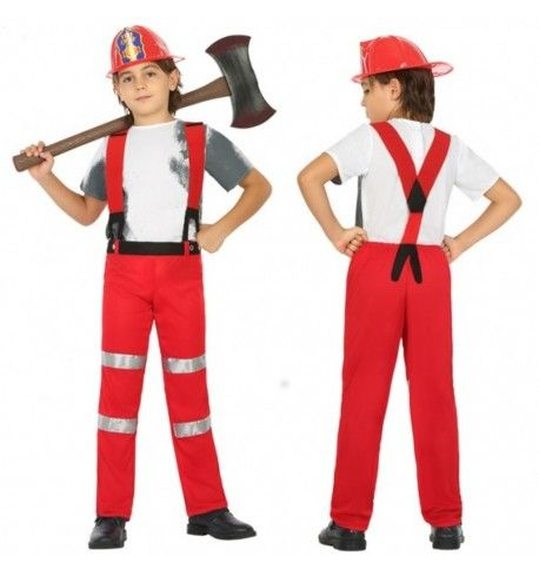 Brandweerman carnavalskostuum voor kinderen