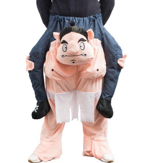 Carry me sumo worstelaar kostuum