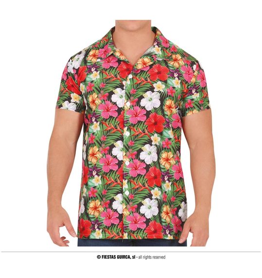 Hawaii shirt met bloemen