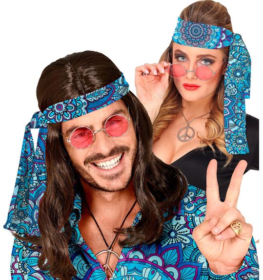 Hippie haarlint jaren 60 mandala