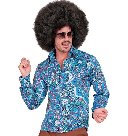 Hippie hemdje blauw voor heren
