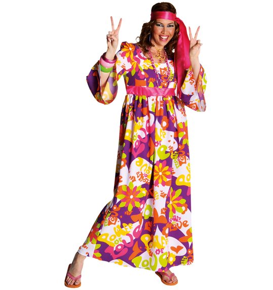 Lange hippie jurk voor dames