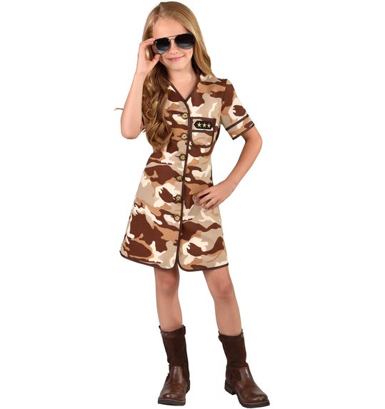 Leger camouflage verkleed jurk voor meisjes
