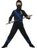 Ninja verkleed pak zwart blauw