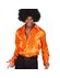 Satijnen disco hemd oranje
