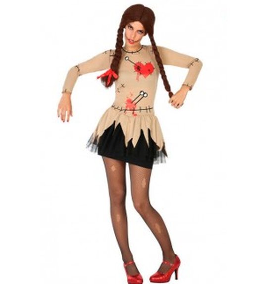 Verkleed pak voor halloween voodoo pop