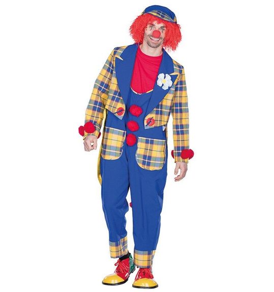 clown slipjas met ruitjes