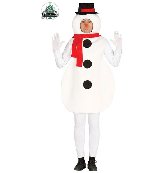 grappig sneeuwman kostuum