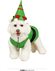 kerst elf kostuum voor hond