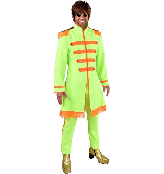 sergeant pepper kostuum fluo groen