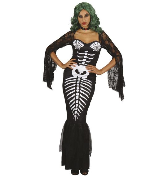 skelet zeemeermin kostuum