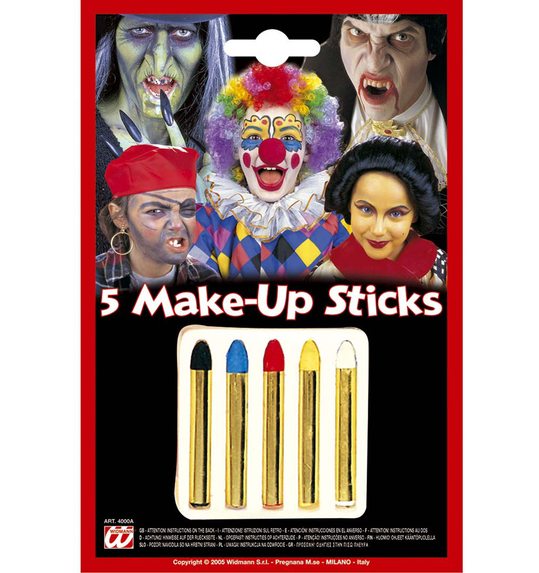5 make-up sticks
