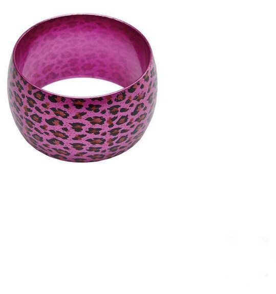 Armband luipaard print roze