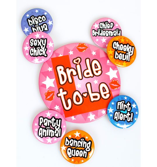 Bride to be Party broches / pins / spelden 