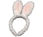 Bunny oortjes wit/roze
