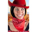 Cowboy bandana sjaal rood