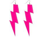 Fluo roze flash oorringen