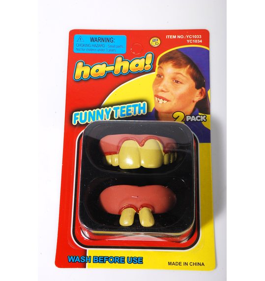 Grappige plastic tanden 