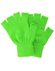 Groene gebreide vingerloze handschoenen