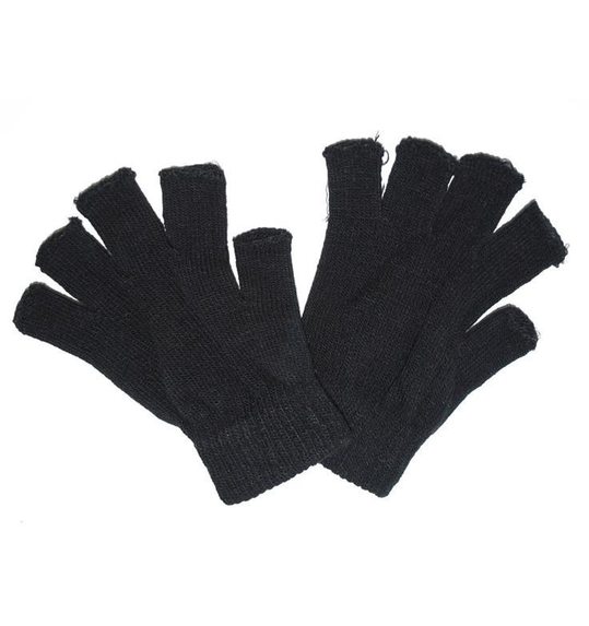 Handschoenen zonder vingers zwart