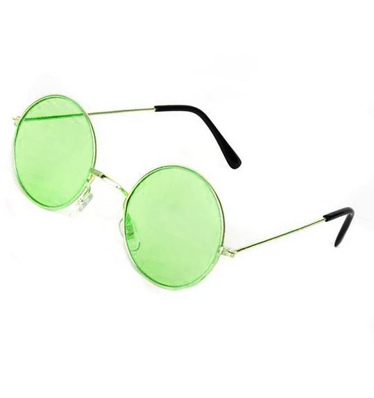 Hippie bril groen