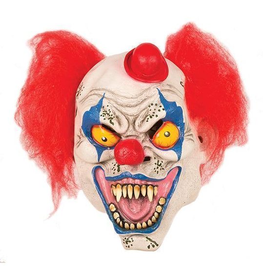 Horror clown latex masker Hatty