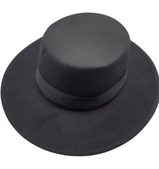 Luxe zwarte hoed Luciano