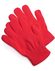 Rode gebreide handschoenen
