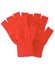 Rode gebreide vingerloze handschoenen