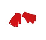 Rode handschoenen zonder vingers
