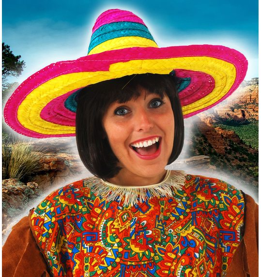 Sombrero multicolor mexico