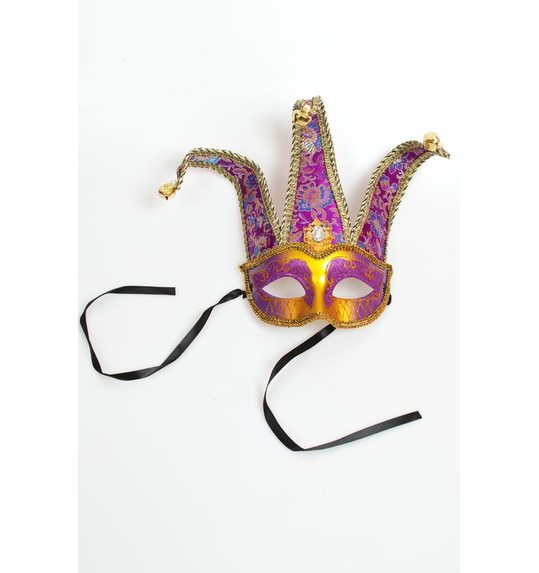Venetiaans masker Deluxe Aramis paars