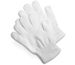 Witte gebreide handschoenen