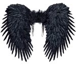 Zwarte luxe vleugels halloween