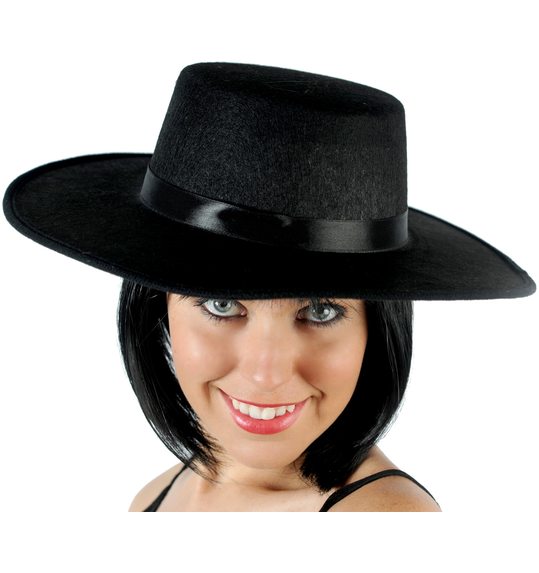 Zwarte spaanse hoed klassiek