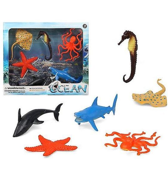 dieren oceaan 6 stuks plastic