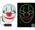 duivels clown masker met licht