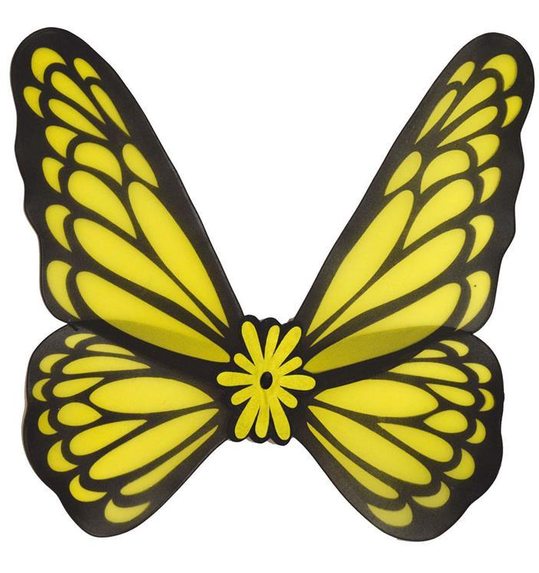 gele vlinder vleugels