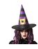 halloween heksen hoed met paarse strepen